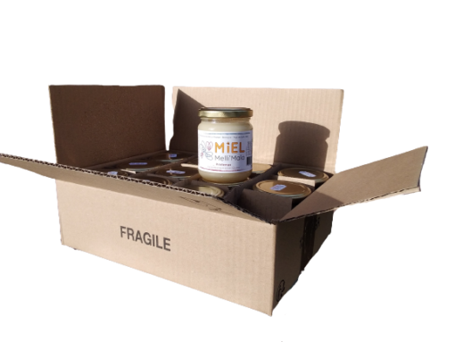 Boîte En Carton Pour Pots à Confiture – 2 Ou 3 Trous – Avec Poignée, 25x8x9 Cm – Idéal Cadeau